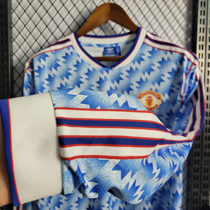 Camisa Manchester United Reserva 90/92 - Versão Retro Manga Comprida