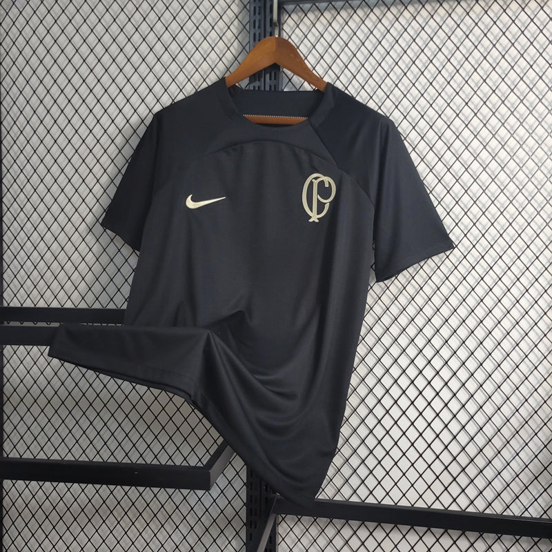 Camisa Corinthians Treino 23/24 - Nike Torcedor Masculina - Preta